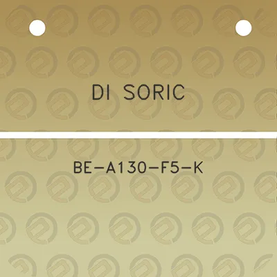 di-soric-be-a130-f5-k