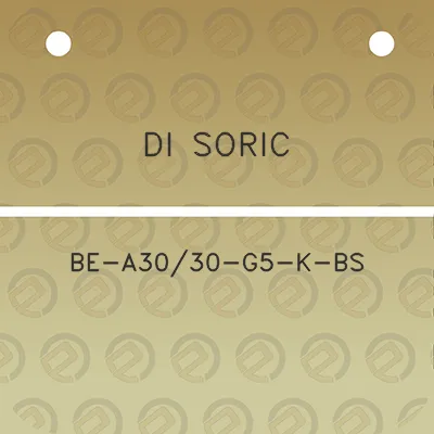 di-soric-be-a3030-g5-k-bs