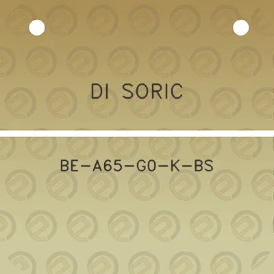 di-soric-be-a65-g0-k-bs