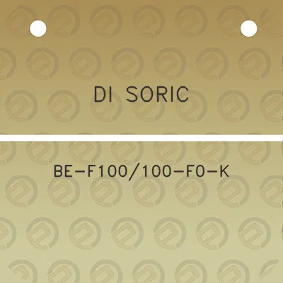 di-soric-be-f100100-f0-k