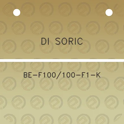 di-soric-be-f100100-f1-k