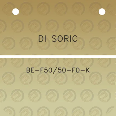 di-soric-be-f5050-f0-k