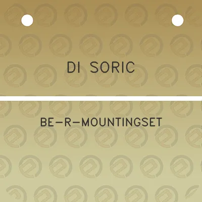 di-soric-be-r-mountingset