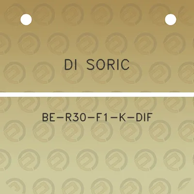 di-soric-be-r30-f1-k-dif