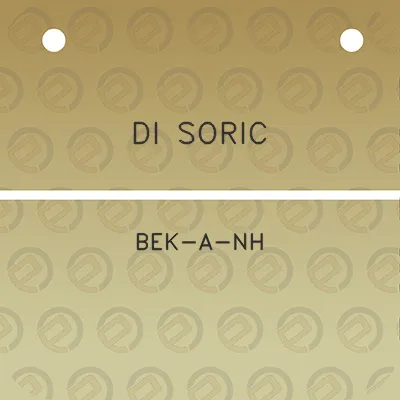 di-soric-bek-a-nh