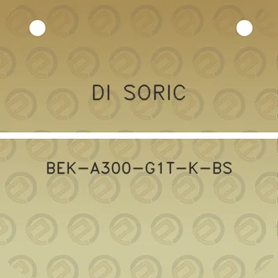 di-soric-bek-a300-g1t-k-bs