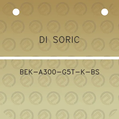 di-soric-bek-a300-g5t-k-bs