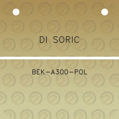 di-soric-bek-a300-pol