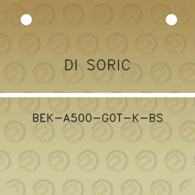 di-soric-bek-a500-g0t-k-bs