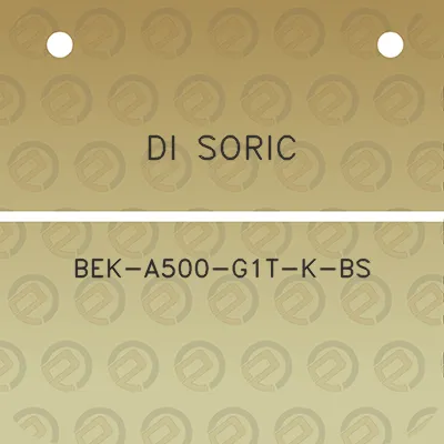 di-soric-bek-a500-g1t-k-bs