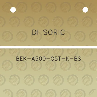 di-soric-bek-a500-g5t-k-bs