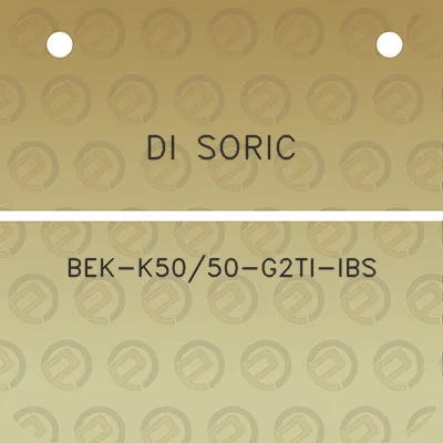 di-soric-bek-k5050-g2ti-ibs