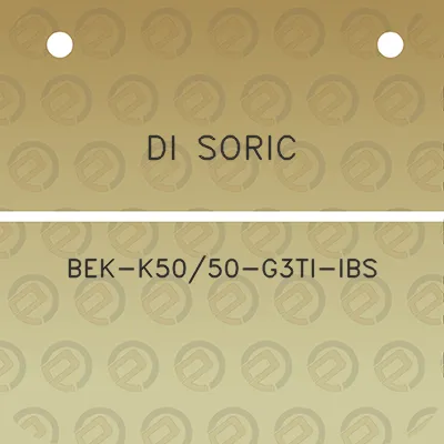 di-soric-bek-k5050-g3ti-ibs