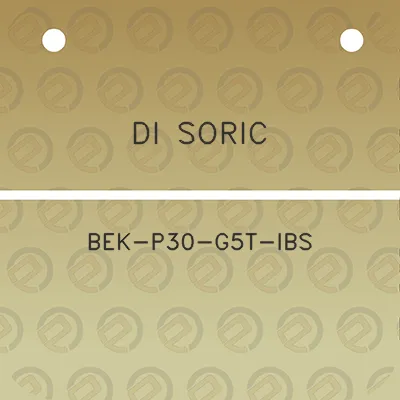 di-soric-bek-p30-g5t-ibs