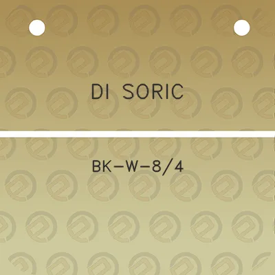 di-soric-bk-w-84