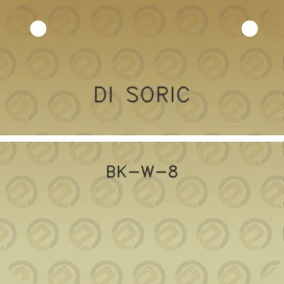 di-soric-bk-w-8