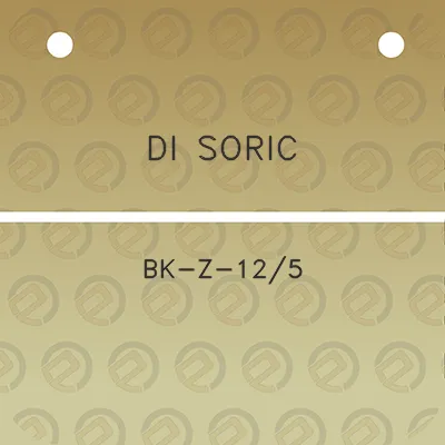 di-soric-bk-z-125