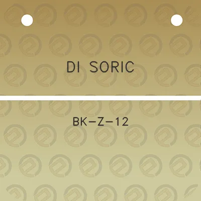 di-soric-bk-z-12