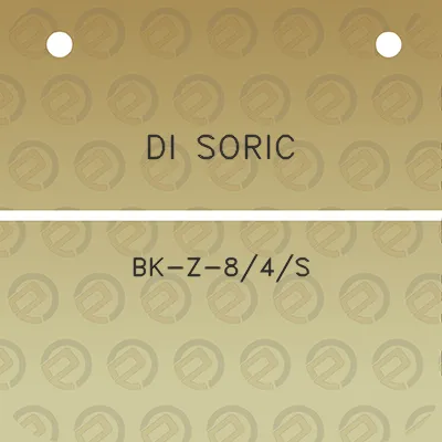 di-soric-bk-z-84s