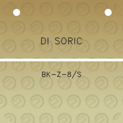 di-soric-bk-z-8s