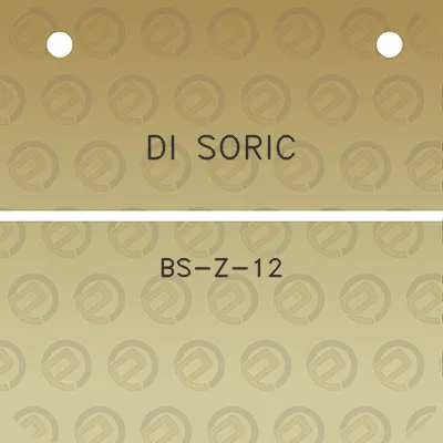 di-soric-bs-z-12