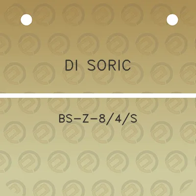 di-soric-bs-z-84s