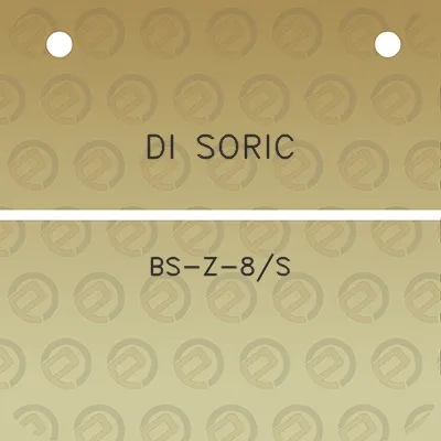 di-soric-bs-z-8s