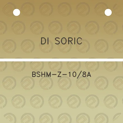 di-soric-bshm-z-108a