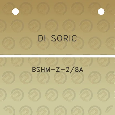 di-soric-bshm-z-28a