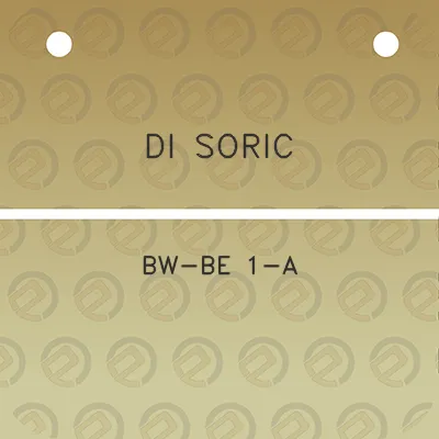 di-soric-bw-be-1-a