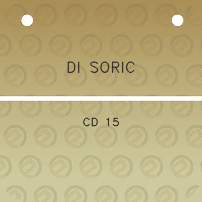 di-soric-cd-15