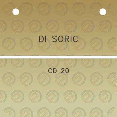 di-soric-cd-20