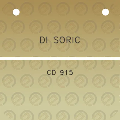 di-soric-cd-915