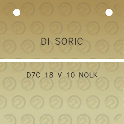 di-soric-d7c-18-v-10-nolk