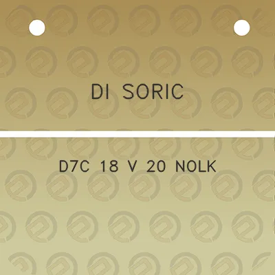 di-soric-d7c-18-v-20-nolk