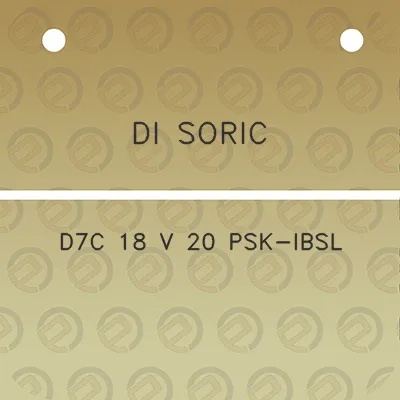 di-soric-d7c-18-v-20-psk-ibsl