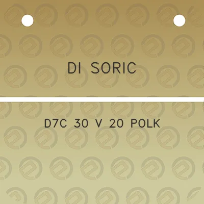 di-soric-d7c-30-v-20-polk