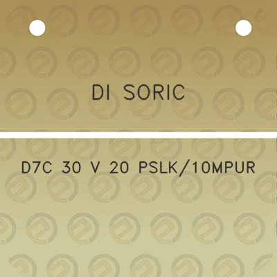 di-soric-d7c-30-v-20-pslk10mpur