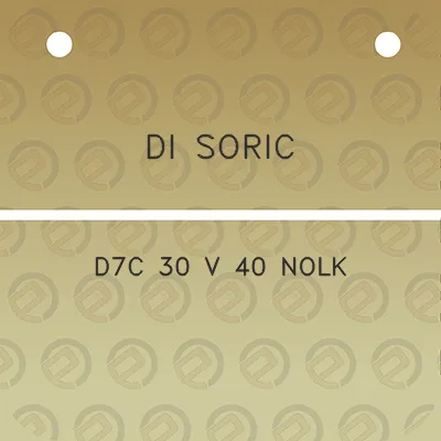 di-soric-d7c-30-v-40-nolk