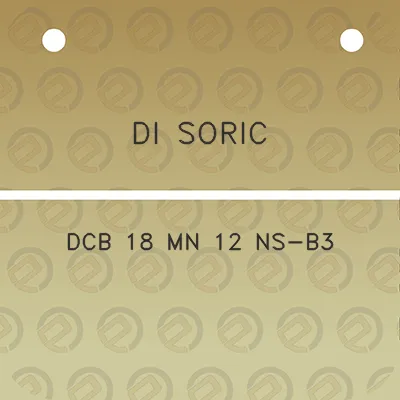 di-soric-dcb-18-mn-12-ns-b3