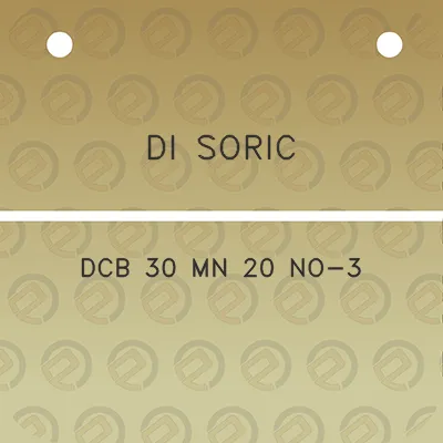 di-soric-dcb-30-mn-20-no-3