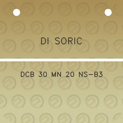 di-soric-dcb-30-mn-20-ns-b3