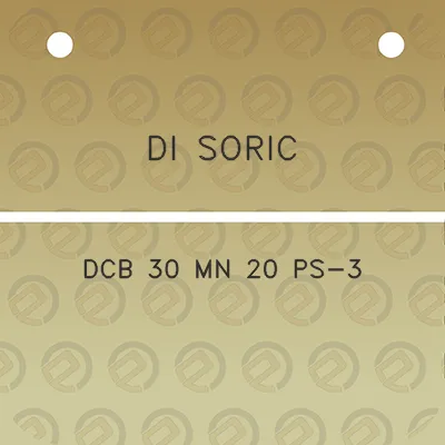 di-soric-dcb-30-mn-20-ps-3