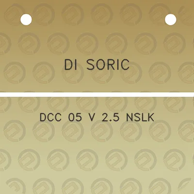 di-soric-dcc-05-v-25-nslk