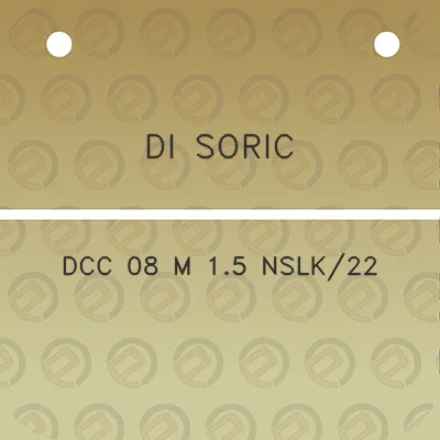 di-soric-dcc-08-m-15-nslk22