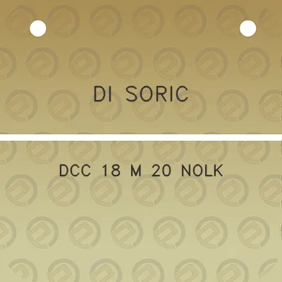 di-soric-dcc-18-m-20-nolk