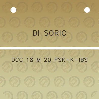 di-soric-dcc-18-m-20-psk-k-ibs