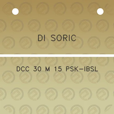 di-soric-dcc-30-m-15-psk-ibsl