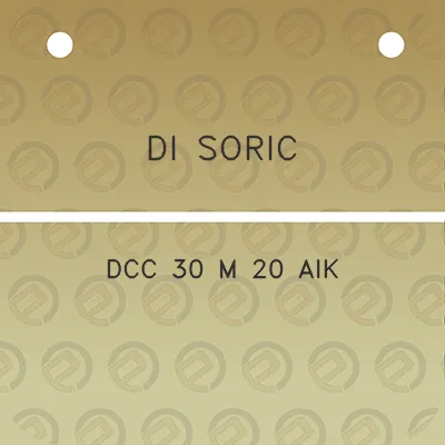 di-soric-dcc-30-m-20-aik