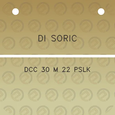 di-soric-dcc-30-m-22-pslk